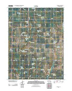 Pickrell Nebraska Historical topographic map, 1:24000 scale, 7.5 X 7.5 Minute, Year 2011