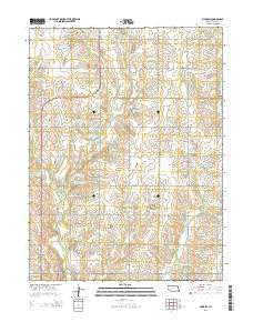 Pickrell Nebraska Current topographic map, 1:24000 scale, 7.5 X 7.5 Minute, Year 2014