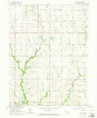 Pickrell Nebraska Historical topographic map, 1:24000 scale, 7.5 X 7.5 Minute, Year 1964