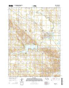 Pierce Nebraska Current topographic map, 1:24000 scale, 7.5 X 7.5 Minute, Year 2014
