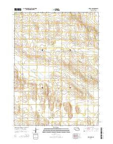 Pierce NW Nebraska Current topographic map, 1:24000 scale, 7.5 X 7.5 Minute, Year 2014
