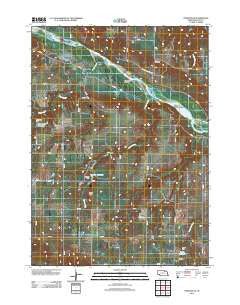 Pishelville Nebraska Historical topographic map, 1:24000 scale, 7.5 X 7.5 Minute, Year 2011