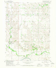Platte Center Nebraska Historical topographic map, 1:24000 scale, 7.5 X 7.5 Minute, Year 1966