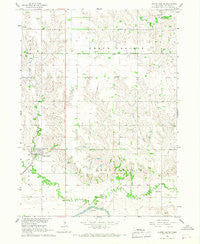 Platte Center Nebraska Historical topographic map, 1:24000 scale, 7.5 X 7.5 Minute, Year 1966