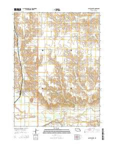 Platte Center Nebraska Current topographic map, 1:24000 scale, 7.5 X 7.5 Minute, Year 2014