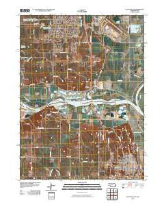 Plattsmouth Nebraska Historical topographic map, 1:24000 scale, 7.5 X 7.5 Minute, Year 2010