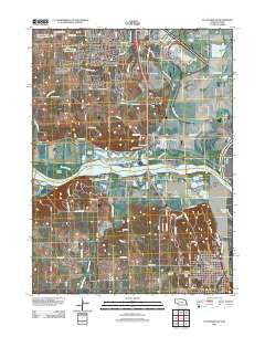 Plattsmouth Nebraska Historical topographic map, 1:24000 scale, 7.5 X 7.5 Minute, Year 2011