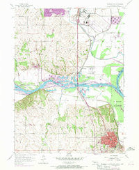 Plattsmouth Nebraska Historical topographic map, 1:24000 scale, 7.5 X 7.5 Minute, Year 1956