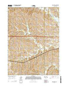 Pleasant Dale Nebraska Current topographic map, 1:24000 scale, 7.5 X 7.5 Minute, Year 2014