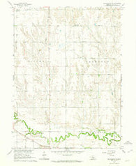 Pleasanton SE Nebraska Historical topographic map, 1:24000 scale, 7.5 X 7.5 Minute, Year 1962