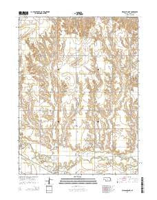 Pleasanton SE Nebraska Current topographic map, 1:24000 scale, 7.5 X 7.5 Minute, Year 2014