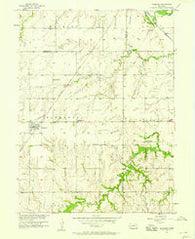 Plymouth Nebraska Historical topographic map, 1:24000 scale, 7.5 X 7.5 Minute, Year 1957