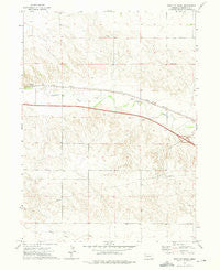 Point Of Rocks Nebraska Historical topographic map, 1:24000 scale, 7.5 X 7.5 Minute, Year 1972