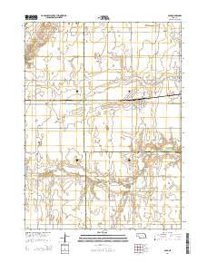 Polk Nebraska Current topographic map, 1:24000 scale, 7.5 X 7.5 Minute, Year 2014