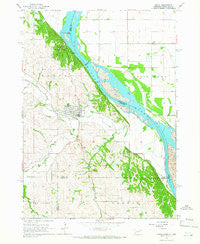 Ponca Nebraska Historical topographic map, 1:24000 scale, 7.5 X 7.5 Minute, Year 1964