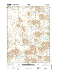 Pony Lake Nebraska Current topographic map, 1:24000 scale, 7.5 X 7.5 Minute, Year 2014