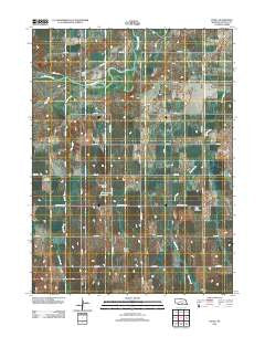 Poole Nebraska Historical topographic map, 1:24000 scale, 7.5 X 7.5 Minute, Year 2011