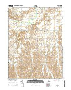 Poole Nebraska Current topographic map, 1:24000 scale, 7.5 X 7.5 Minute, Year 2014