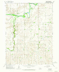 Poole Nebraska Historical topographic map, 1:24000 scale, 7.5 X 7.5 Minute, Year 1962