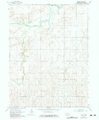 Poole Nebraska Historical topographic map, 1:24000 scale, 7.5 X 7.5 Minute, Year 1962
