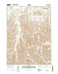 Poole NE Nebraska Current topographic map, 1:24000 scale, 7.5 X 7.5 Minute, Year 2014
