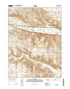 Potter Nebraska Current topographic map, 1:24000 scale, 7.5 X 7.5 Minute, Year 2014