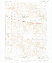 Potter Nebraska Historical topographic map, 1:24000 scale, 7.5 X 7.5 Minute, Year 1972