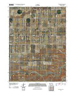 Potter SW Nebraska Historical topographic map, 1:24000 scale, 7.5 X 7.5 Minute, Year 2010