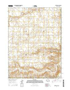 Potter SW Nebraska Current topographic map, 1:24000 scale, 7.5 X 7.5 Minute, Year 2014