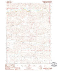 Powderhorn Valley SW Nebraska Historical topographic map, 1:24000 scale, 7.5 X 7.5 Minute, Year 1985