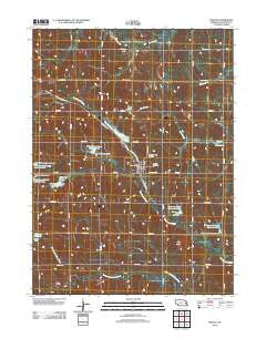 Prague Nebraska Historical topographic map, 1:24000 scale, 7.5 X 7.5 Minute, Year 2011