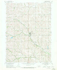 Prague Nebraska Historical topographic map, 1:24000 scale, 7.5 X 7.5 Minute, Year 1969