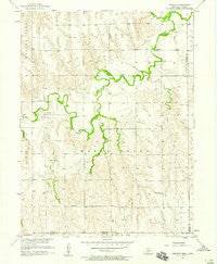 Precept Nebraska Historical topographic map, 1:24000 scale, 7.5 X 7.5 Minute, Year 1957