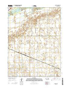 Prosser Nebraska Current topographic map, 1:24000 scale, 7.5 X 7.5 Minute, Year 2014