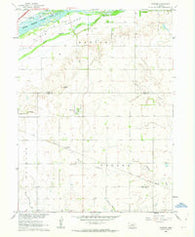 Prosser Nebraska Historical topographic map, 1:24000 scale, 7.5 X 7.5 Minute, Year 1962