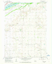 Prosser Nebraska Historical topographic map, 1:24000 scale, 7.5 X 7.5 Minute, Year 1962