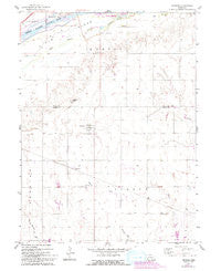 Prosser Nebraska Historical topographic map, 1:24000 scale, 7.5 X 7.5 Minute, Year 1962