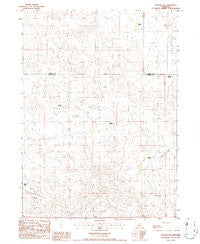 Purdum SW Nebraska Historical topographic map, 1:24000 scale, 7.5 X 7.5 Minute, Year 1986