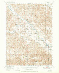Purdum Nebraska Historical topographic map, 1:62500 scale, 15 X 15 Minute, Year 1949