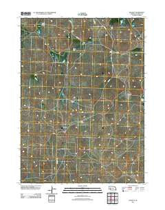 Rackett Nebraska Historical topographic map, 1:24000 scale, 7.5 X 7.5 Minute, Year 2011