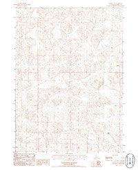 Rackett SE Nebraska Historical topographic map, 1:24000 scale, 7.5 X 7.5 Minute, Year 1986