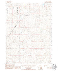 Rackett Nebraska Historical topographic map, 1:24000 scale, 7.5 X 7.5 Minute, Year 1986