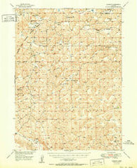 Rackett Nebraska Historical topographic map, 1:62500 scale, 15 X 15 Minute, Year 1951