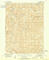 Rackett Nebraska Historical topographic map, 1:62500 scale, 15 X 15 Minute, Year 1951