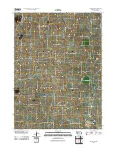 Rackett SE Nebraska Historical topographic map, 1:24000 scale, 7.5 X 7.5 Minute, Year 2011