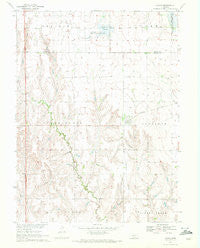 Ragan Nebraska Historical topographic map, 1:24000 scale, 7.5 X 7.5 Minute, Year 1970