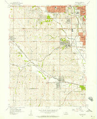 Ralston Nebraska Historical topographic map, 1:24000 scale, 7.5 X 7.5 Minute, Year 1956