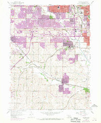 Ralston Nebraska Historical topographic map, 1:24000 scale, 7.5 X 7.5 Minute, Year 1956
