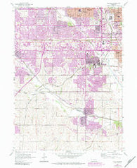 Ralston Nebraska Historical topographic map, 1:24000 scale, 7.5 X 7.5 Minute, Year 1956