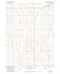 Randolph SW Nebraska Historical topographic map, 1:24000 scale, 7.5 X 7.5 Minute, Year 1971